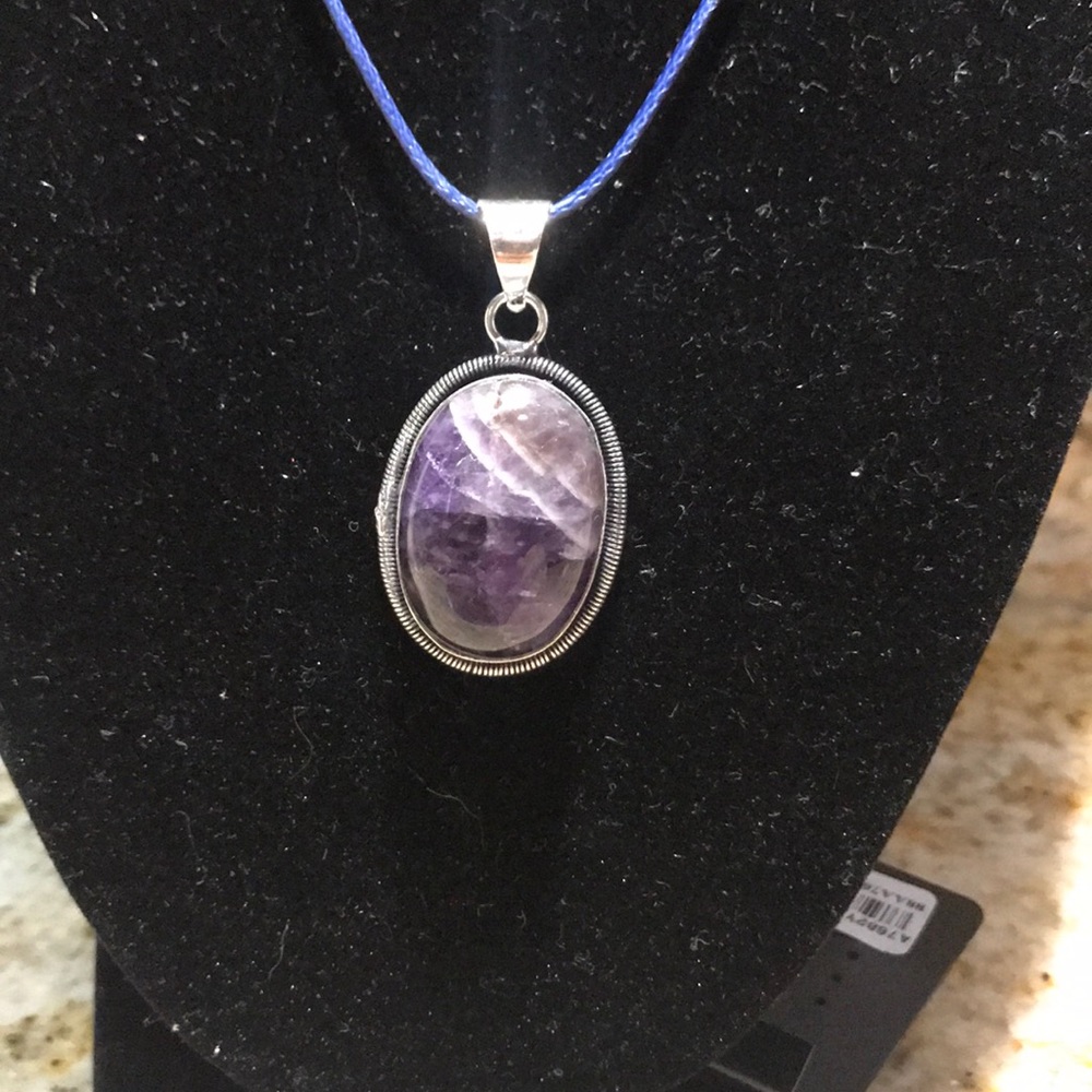 New 3Pc 925 Handcrafted Natural Stone Necklace